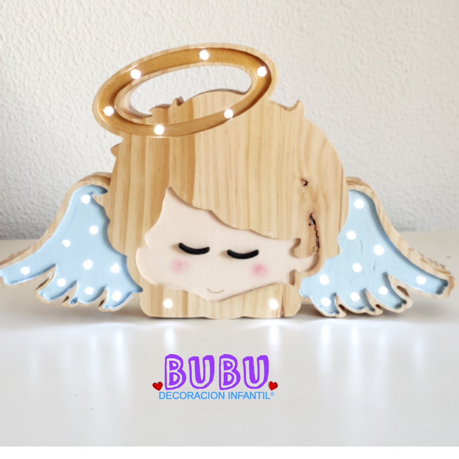 angel wood lamp