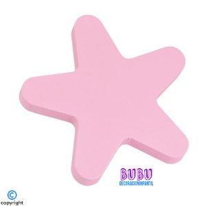 Wooden Star Knobs Set of 2