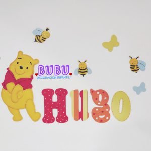 pooh bear personalised baby gift