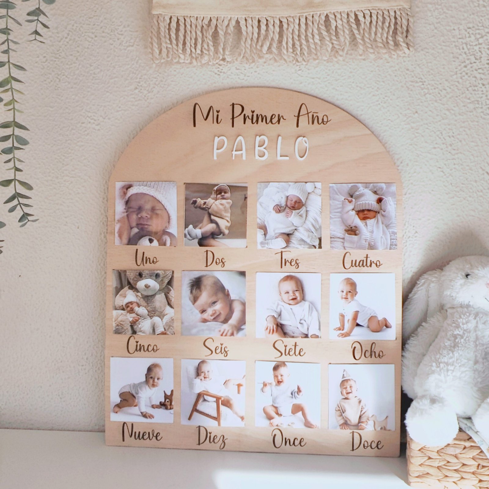 baby birthday party photo board 